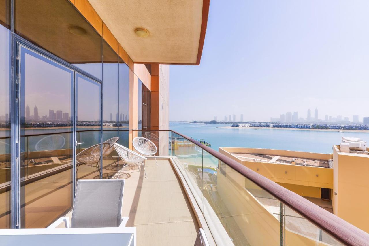 迪拜Tiara - Luxury Palm Jumeirah - Private Beach And Pool!公寓 外观 照片