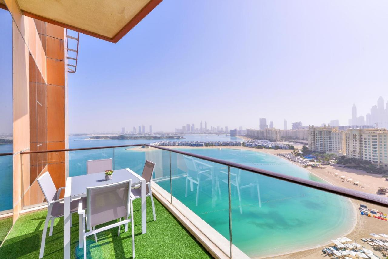 迪拜Tiara - Luxury Palm Jumeirah - Private Beach And Pool!公寓 外观 照片