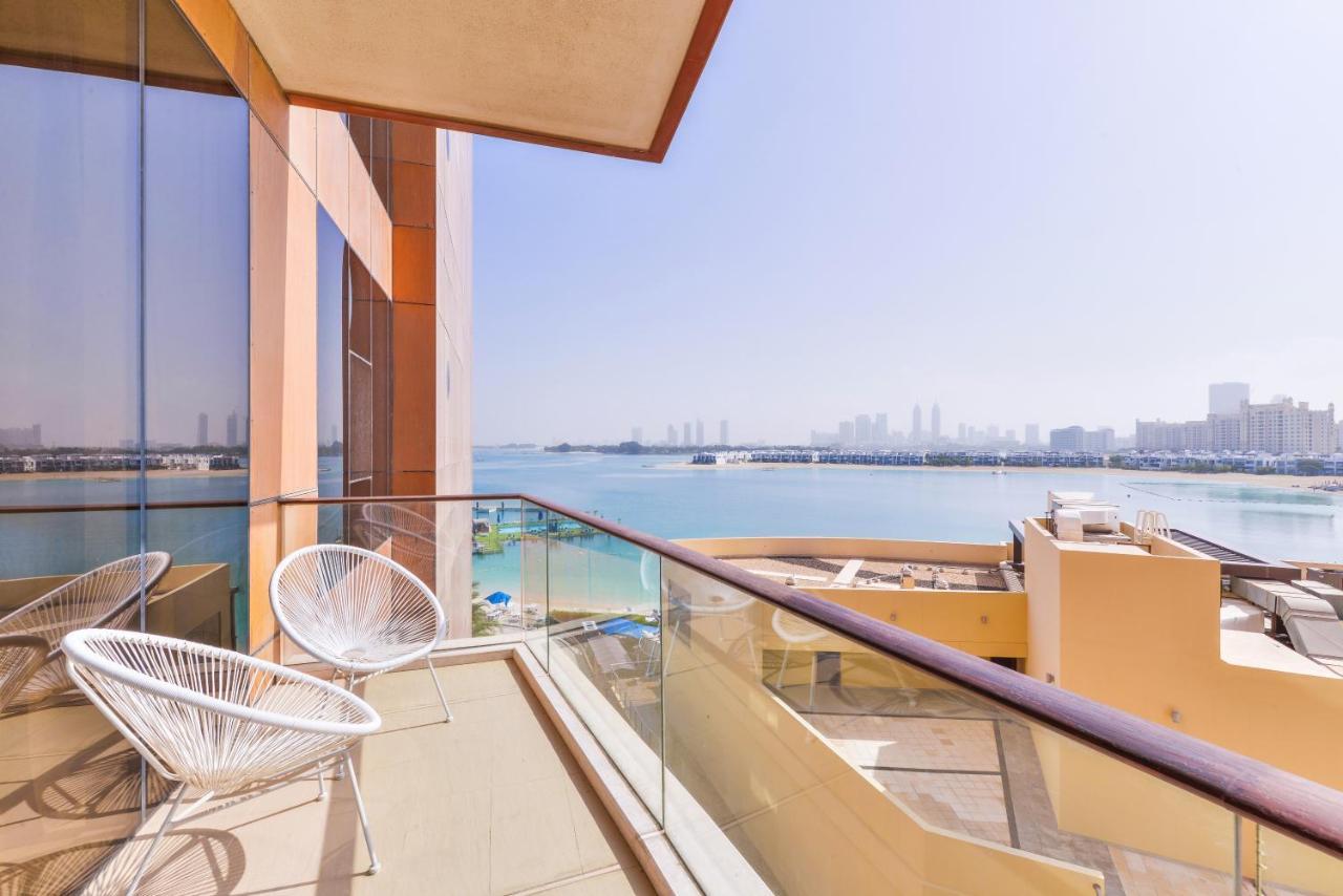 迪拜Tiara - Luxury Palm Jumeirah - Private Beach And Pool!公寓 外观 照片